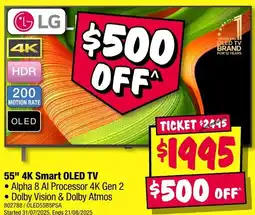 JB Hi-Fi 55" 4K Smart OLED TV offer