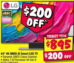 JB Hi-Fi 43" 4K QNED AI Smart LED TV offer