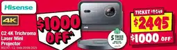JB Hi-Fi C2 4K Trichroma Laser Mini Projector offer