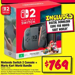 JB Hi-Fi Nintendo Switch 2 Console + Mario Kart World Bundle offer