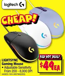 JB Hi-Fi LIGHTSYNC Gaming Mouse offer