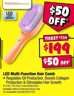 JB Hi-Fi Led multi-function hair comb offer