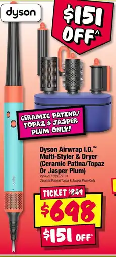 JB Hi-Fi Dyson airwrap i.d. multi-styler & dryer (ceramic patina/topaz or jasper plum) offer