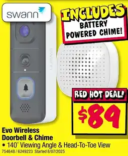 JB Hi-Fi Evo wireless doorbell & chime offer