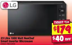 JB Hi-Fi 23 Litre 1000 Watt NeoChef Smart Inverter Microwave offer