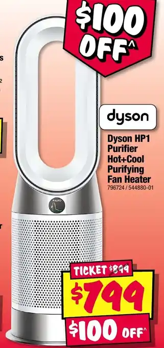 JB Hi-Fi Dyson HP1 Purifier Hot+Cool Purifying Fan Heater offer