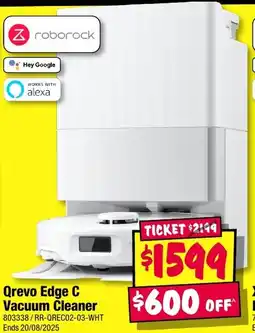 JB Hi-Fi Qrevo Edge C Vacuum Cleaner offer
