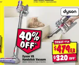 JB Hi-Fi Dyson V8 Handstick Vacuum offer