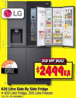 JB Hi-Fi 635 Litre Side By Side Fridge offer