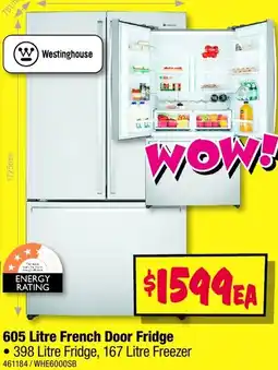 JB Hi-Fi 605 Litre French Door Fridge offer