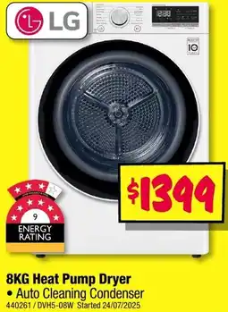 JB Hi-Fi 8KG Heat Pump Dryer offer