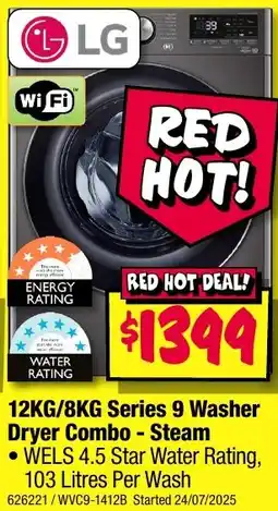 JB Hi-Fi Series 9 Washer Dryer Combo - Steam offer