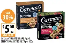 Supabarn CARMAN'S PROTEIN BARS offer