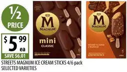 Supabarn Streets magnum ice cream sticks offer