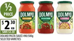 Supabarn Dolmio pasta sauce offer