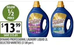 Supabarn Dynamo professional laundry liquid offer