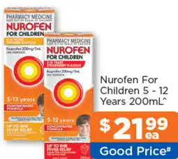 Good Price Pharmacy Nurofen For Children 5 12 Years offer