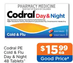 Good Price Pharmacy Codral PE Cold & Flu Day & Night offer