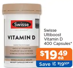 Good Price Pharmacy Swisse Ultiboost Vitamin D offer