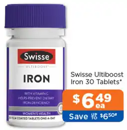 Good Price Pharmacy Swisse Ultiboost Iron offer