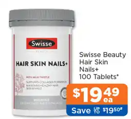 Good Price Pharmacy Swisse Beauty Hair Skin Nails+ offer