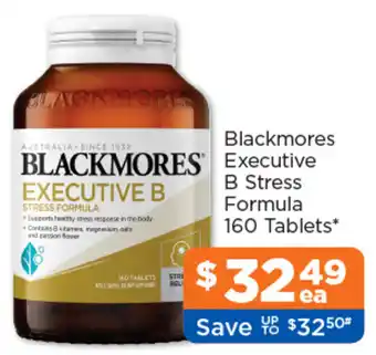 Good Price Pharmacy BLACKMORES Executive B Stress Formula offer