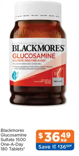 Good Price Pharmacy Blackmores Glucosamine Sulfate 1500 One-A-Day offer