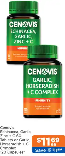 Good Price Pharmacy Cenovis Echinacea, Garlic, Horseradish + C Complex offer