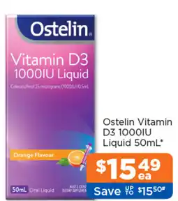 Good Price Pharmacy Ostelin Vitamin D3 1000IU Liquid offer