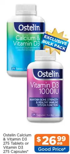 Good Price Pharmacy Ostelin Calcium & Vitamin D3 offer