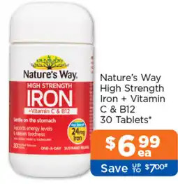 Good Price Pharmacy Nature's Way High Strength Iron + Vitamin C & B12 offer
