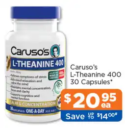 Good Price Pharmacy Caruso's L-Theanine 400 offer