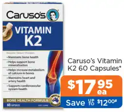 Good Price Pharmacy Caruso's Vitamin K2 offer