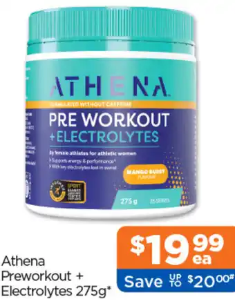 Good Price Pharmacy Athena Preworkout + Electrolytes offer