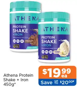 Good Price Pharmacy Athena Protein Shake + Iron offer