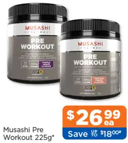 Good Price Pharmacy Musashi Pre Workout offer