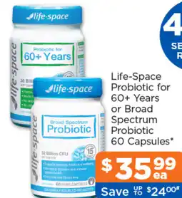 Good Price Pharmacy Life-Space Probiotic for 60+ Years or Broad Spectrum Probiotic offer