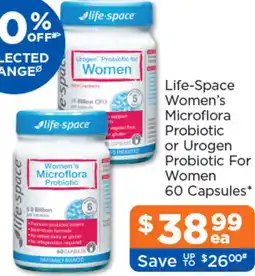 Good Price Pharmacy Life-Space Women's Microflora Probiotic or Urogen Probiotic For Women offer