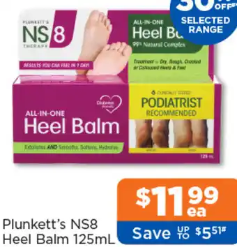 Good Price Pharmacy Plunkett's NS8 Heel Balm offer