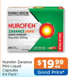 Good Price Pharmacy Nurofen Zavance Mini Liquid Capsules offer