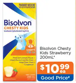 Good Price Pharmacy Bisolvon Chesty Kids Strawberry offer