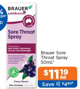 Good Price Pharmacy Brauer Sore Throat Spray offer