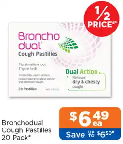 Good Price Pharmacy Bronchodual Cough Pastilles offer