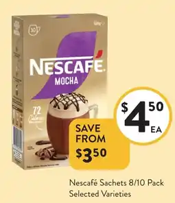 Foodworks Nescafé Sachets offer
