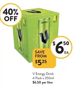 Foodworks V Energy Drink offer
