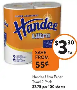 Foodworks Handee Ultra Paper Towel offer