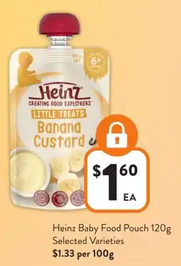 Foodworks Heinz Baby Food Pouch offer