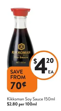 Foodworks Kikkoman Soy Sauce offer