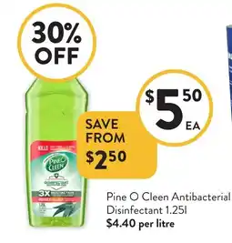 Foodworks Pine O Cleen Antibacterial Disinfectant offer