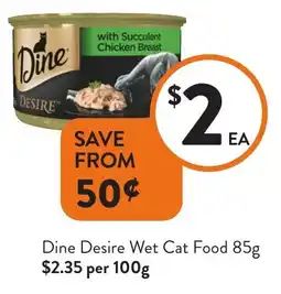 Foodworks Dine Desire Wet Cat Food offer